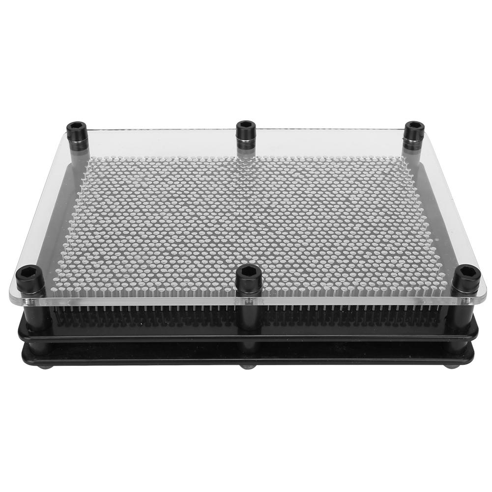 Stainless Steel Pin Art Toy 3D Hand Model Toys Desk Ornament Birthday Gift Decoration