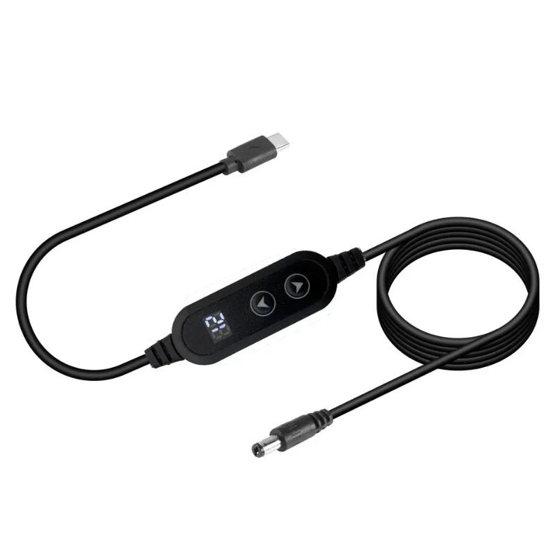 

USB C To DC Power Boost Cable Type C To DC Fast Charging 5V To 12V Boost Converter Cable Adapter for Wireless Router TV BOX