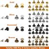480Pcs Double Sided Rivet Set Metal Decorative Studs Snap Fasteners for Leather Craft Bags Clothing Shoes
