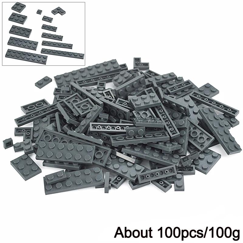 DIY Creative Thin Building Blocks Figures Bulk Sets City Classic Smooth Thick Construction Bricks Assembly Educational Kid Toys