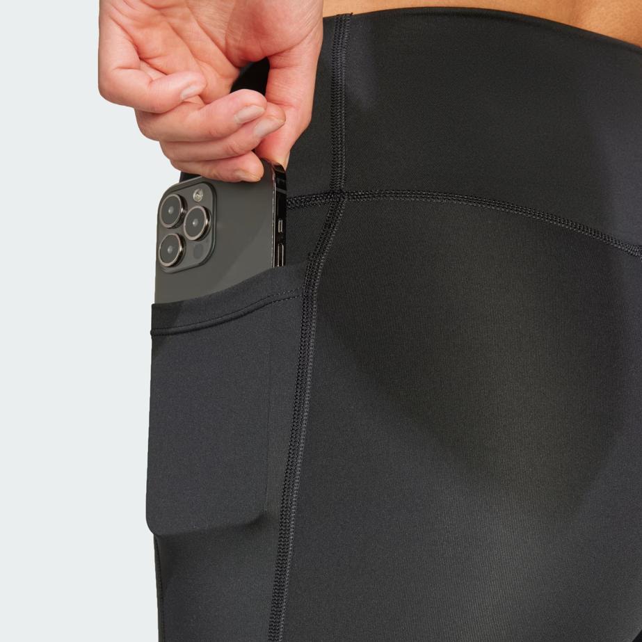 Adidas Logo Pocket Slim Fit Sports Shorts Women Shorts Black IT2281