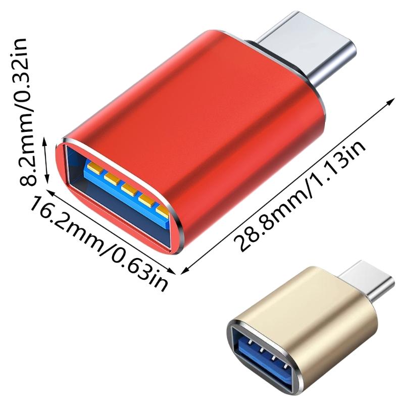 Portable Type C To USB3.0 Converter, Fast Data OTG Cable Type C Charging Cable For Mobile Phones And Peripherals