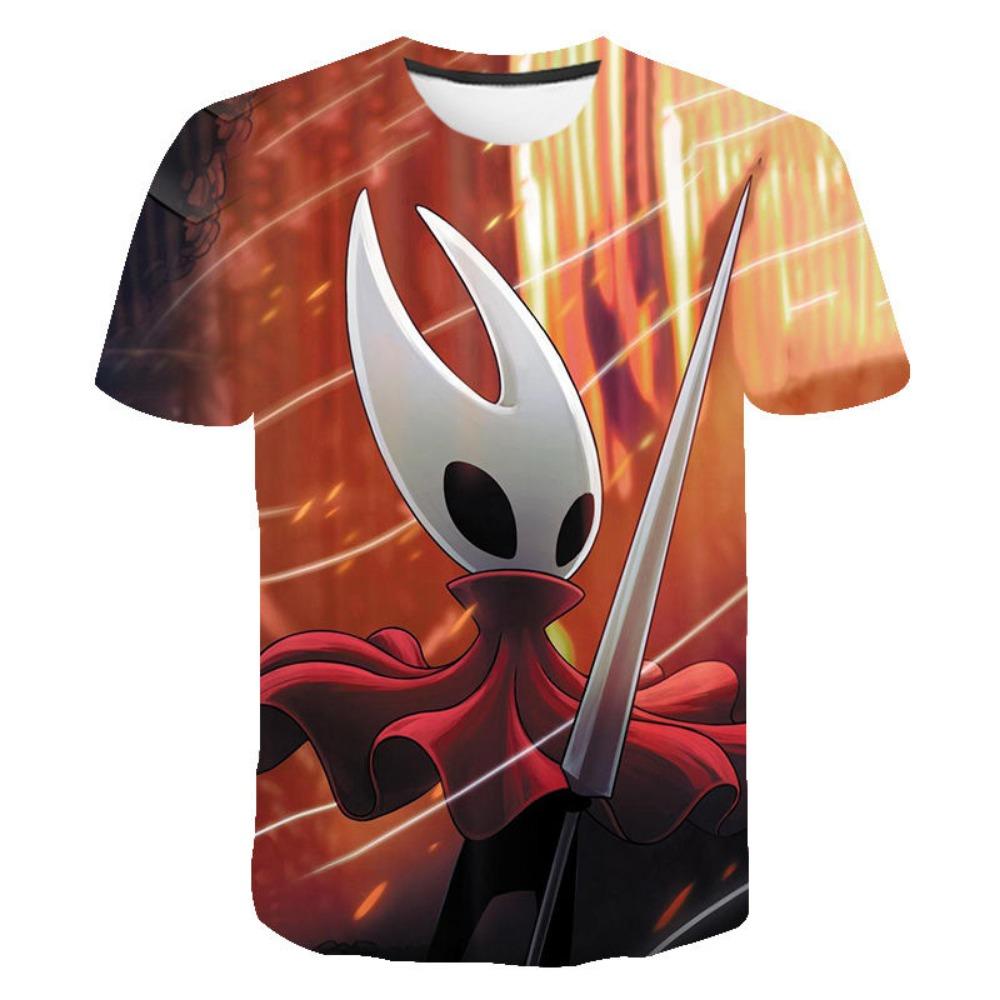 

Модна футболка для чоловіків і жінок Hollow Knight 3D-друк Футболка вільна з коротким рукавом Вуличний одяг Літній повсякденний Дитячі топи Одяг XS