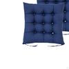 4 Pack Chair Cushions for Indoor Kitchen Use with Non-Slip Feature And Ties