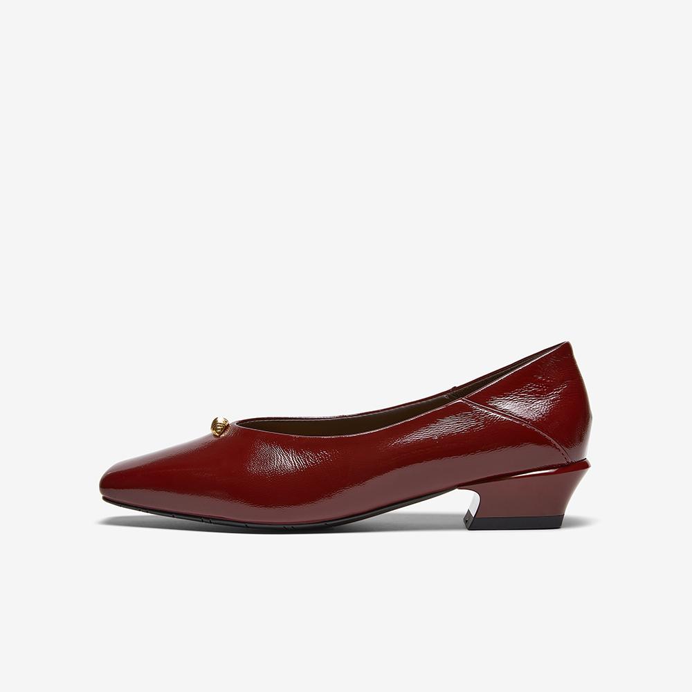 Bestu 26 Autumn Shallow Mouth Single Shoes Fashion Trend Commuter Coarse Heel Square Head Women's Shoes
