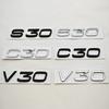 3D ABS Car Styling Badge Logo S30 C30 V30 Rear Trunk Emblem Decals For S30 V30 C30 Auto Exterior Accessories
