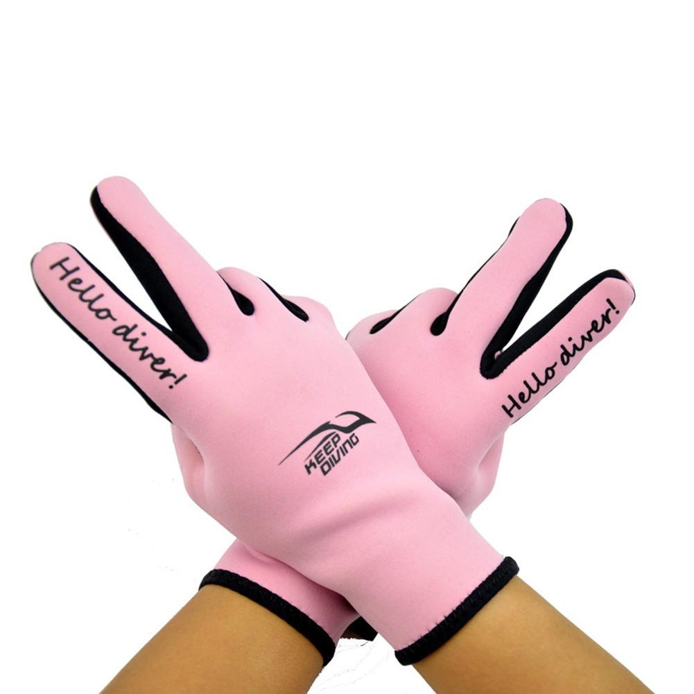 

Перчатки для подводного плавания с защитой от царапин, неопрен для дайвинга, каякинга розовый