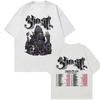 Kapela Ghost Skeletour World Tour 2025 Grafické tričko Pánské Vintage Hip Hop Trendy Cool Trička Ležérní Volné Oversized Tričko