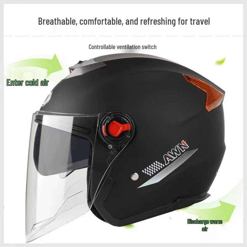 3C Certified Dual-Lens Motorcycle & Electric Vehicle Helmet for All Seasons