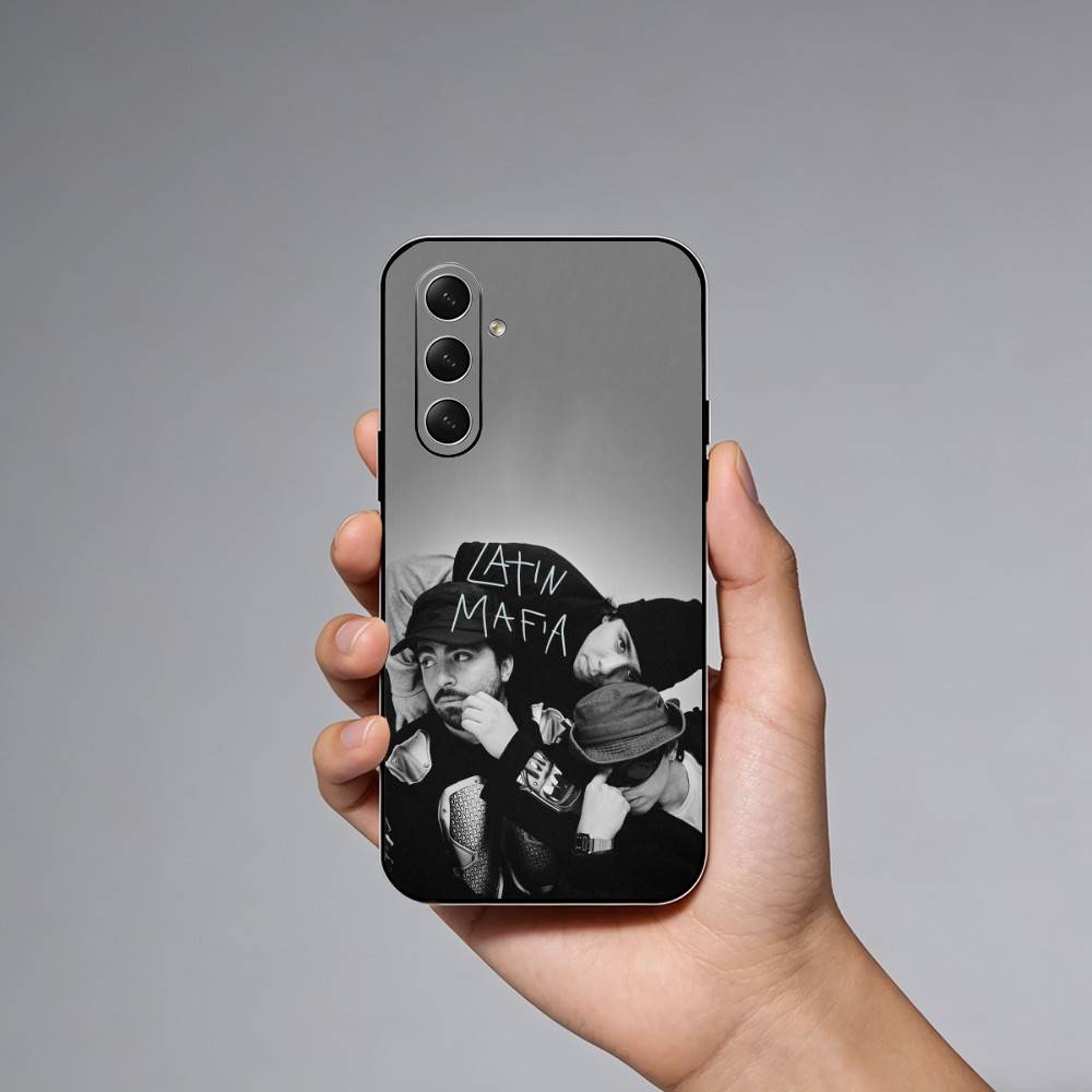 Band L-Latin Mafia Phone Case For Samsung Galaxy A73,21,22,32,71,53,52,51,80,5G Soft Black Cover