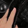 1pc Car Steering Wheel Cover, Fashionable, Slip-Resistant, Warm, Plush, Universal, Lovely, Cartoon, Women's Type, Protective Auto Accessory for Winter