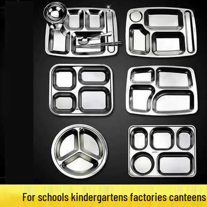 Nordic Ceramic 5-Compartment Divided Meal Tray