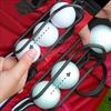 Golf Ball Holder with Quick-Draw Release Portable Waist Hip Metal Ball Carrier Holds 3 Balls Golf Accessory for Men Women
