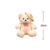 Bear Plush Toys Dressing Bear Stuffed Doll 25Cm Kawaii Toys Hobbies Collection Adorably Home Decor Dolls Kids Birthday Gifts