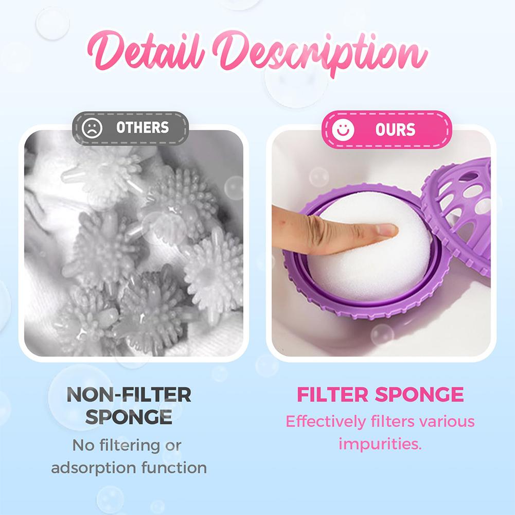 Pet Hair Remover Ball Reusable Pet Hair Catcher Ball Wear Resist Washing Machine Cleaning Ball Dirty Collection Tools