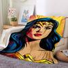 1pc Wonder Woman, Superhero Blanket | Polyester Fiber, All-Season Comfort for Sofa, Bed, Office, Car, Camping, Ideal Home Decor & Gift, Office Comfort