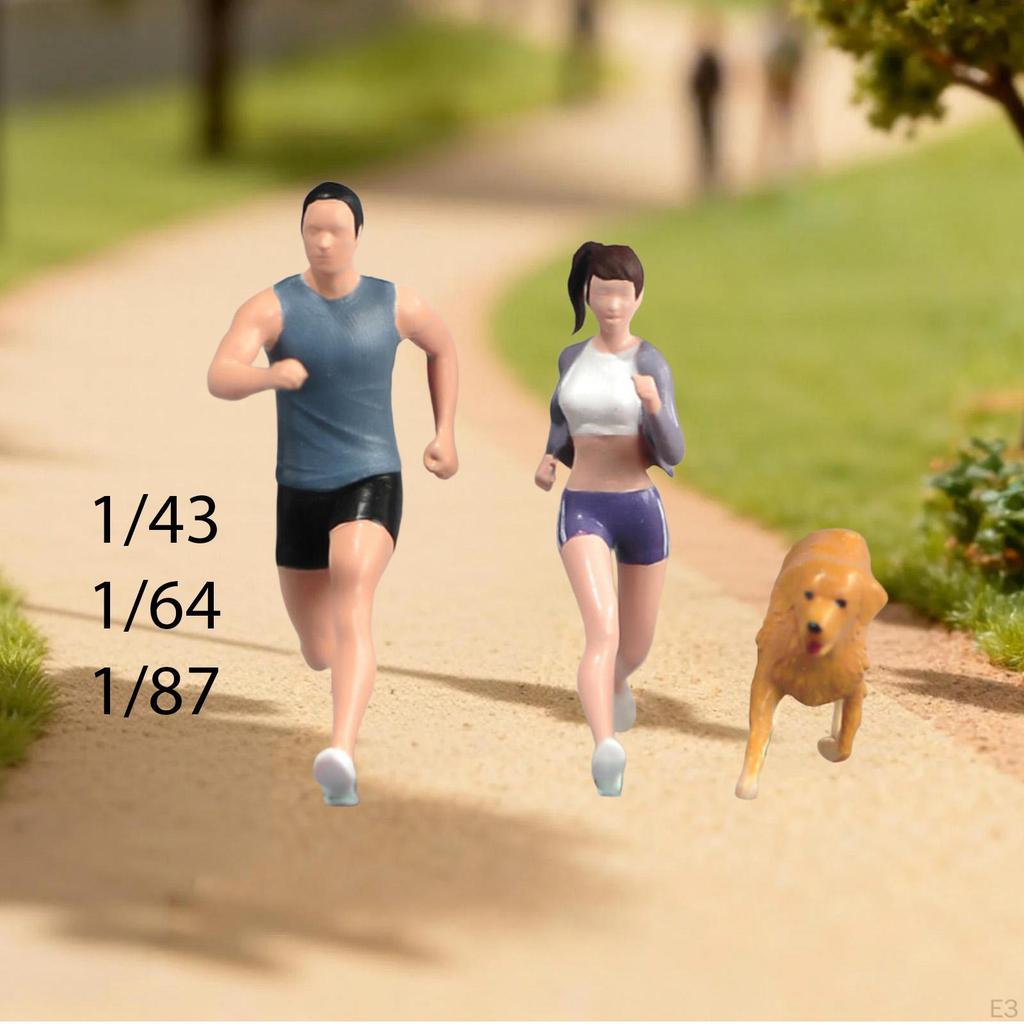 Miniaturfiguren Modell, Winzige Personenfigur Handbemalt Realistisch für Foto-Requisiten