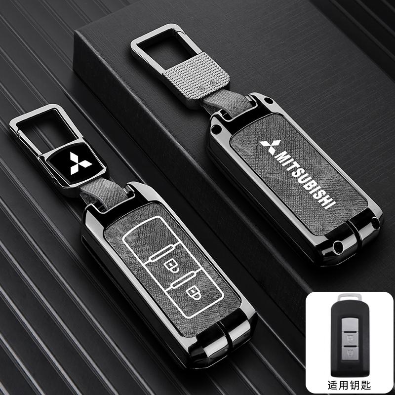 zjvc8 2025 2/3 Button Zinc Alloy Car Key Case Cover Shell For Mitsubishi Pajero Outlander XL Montero Lancer Triton l200 Galant Evo ASX