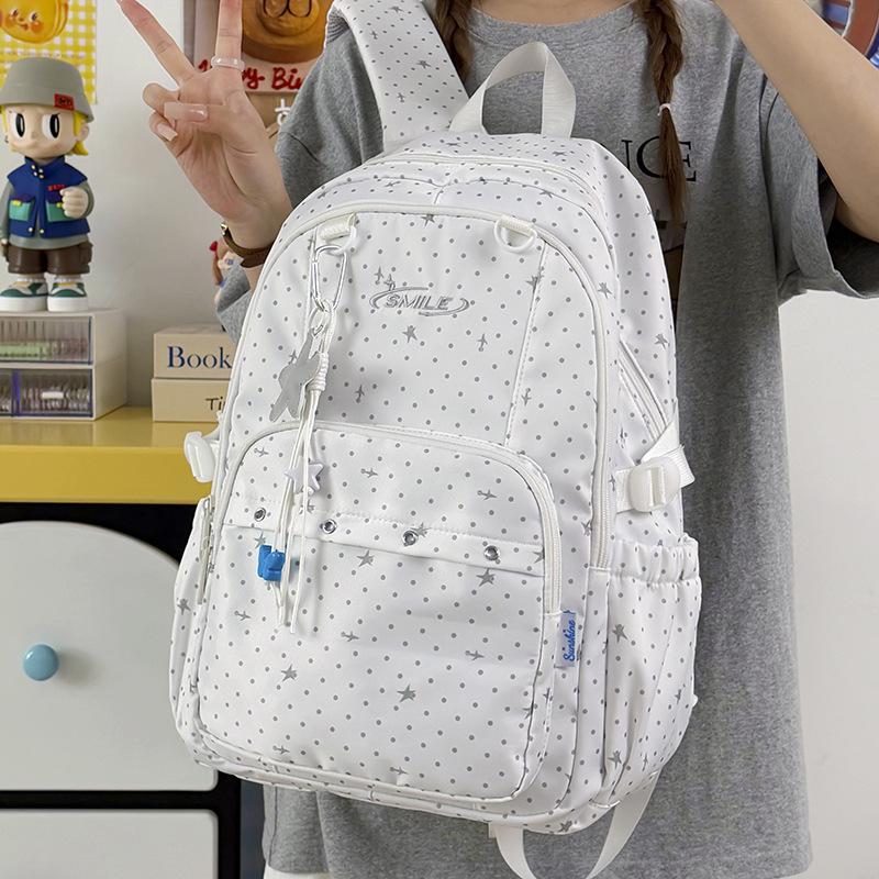 Schoolbag Japan and Korea new junior high school high school college student schoolbag female small fresh and cute large capacity backpack simple a