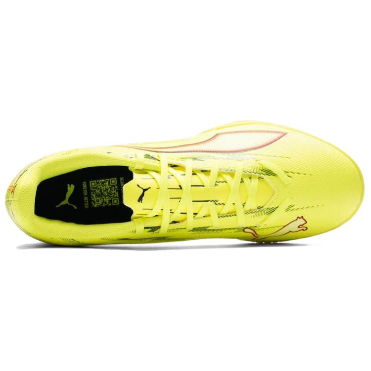 Puma Ultra 6 Comfortable Versatile TT (Rubber Studs) Artificial Turf Durable Lightweight Soccer Shoes Unisex sneaker Fluorescent-Yellow 108987-01