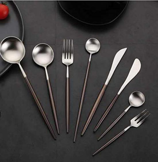 cesa beams cutlery cutlery set stylish cutlery gold cutlery Scandinavian camp cutipol style basic 6 pieces x 2 set spoon fork knife teaspoon cake fork