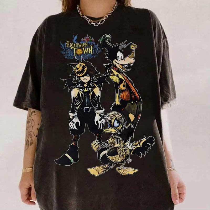Donald Goofy Kingdom Hearts Halloween Town Tshirt  land Halloween Family Shirt   Matching Birthday Gift S
