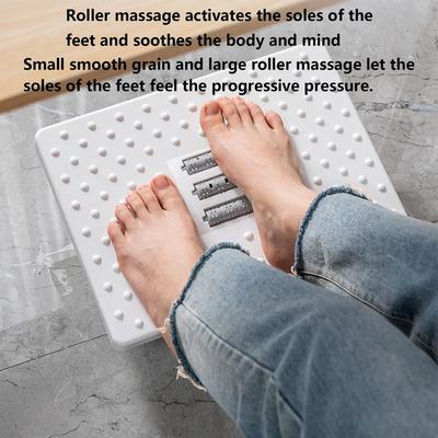 Portabilitate Suport pentru picioare Suport pentru picioare Sub birou Taburet ergonomic pentru picioare cu role de masaj Suport pentru picioare pentru munca la birou la domiciliu Transport rapid