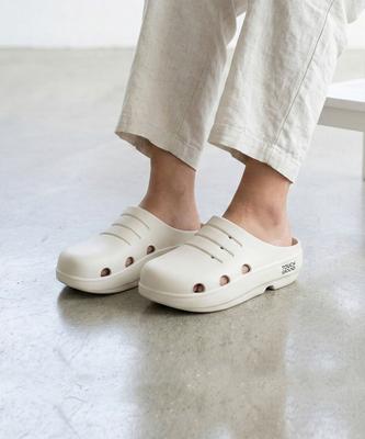 Touch Ground Covered Rolling Recovery Slippers Off-White