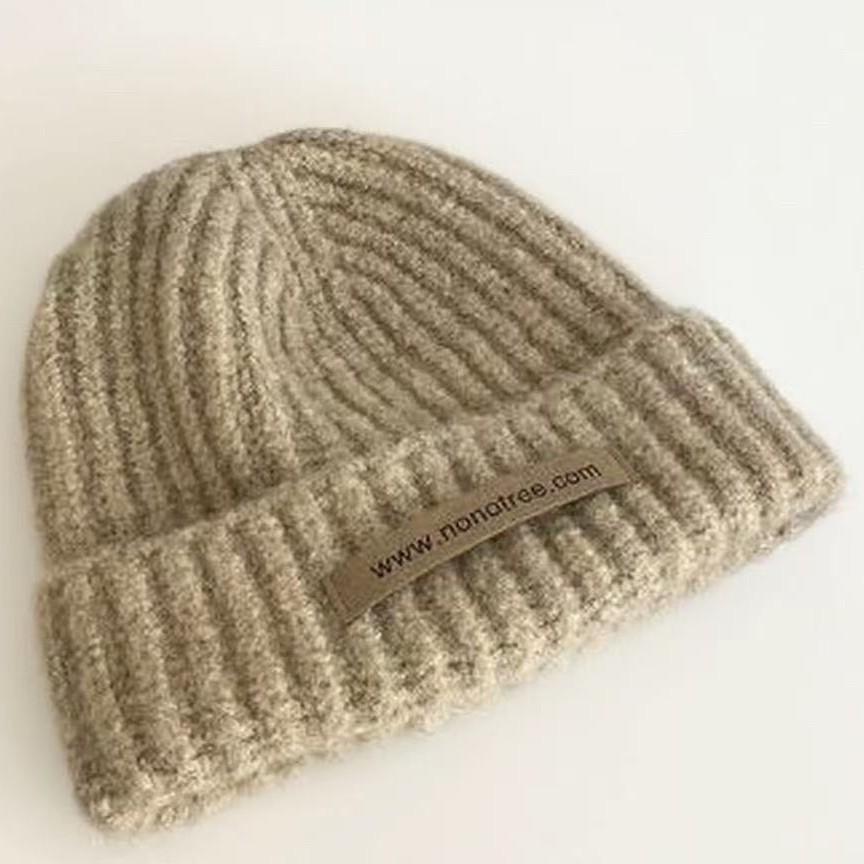 Women's Warm Korean-Style Wool Beanie - Large Head Circumference, Outdoor Cold Protection, Slimming Effect