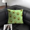 Avocado Print Cushion Cover Natural Linen Organic Fabric DoubleSided Printing Sofa Home Decor Gift Pillow Case