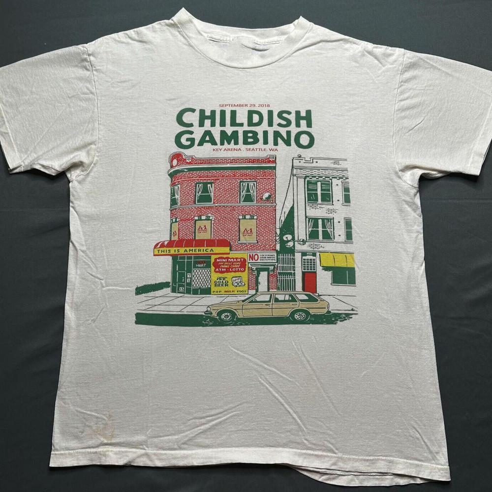 Childish Gambino White TShirt Cotton Unisex S5XL Unisex T-Shirt XXXXL
