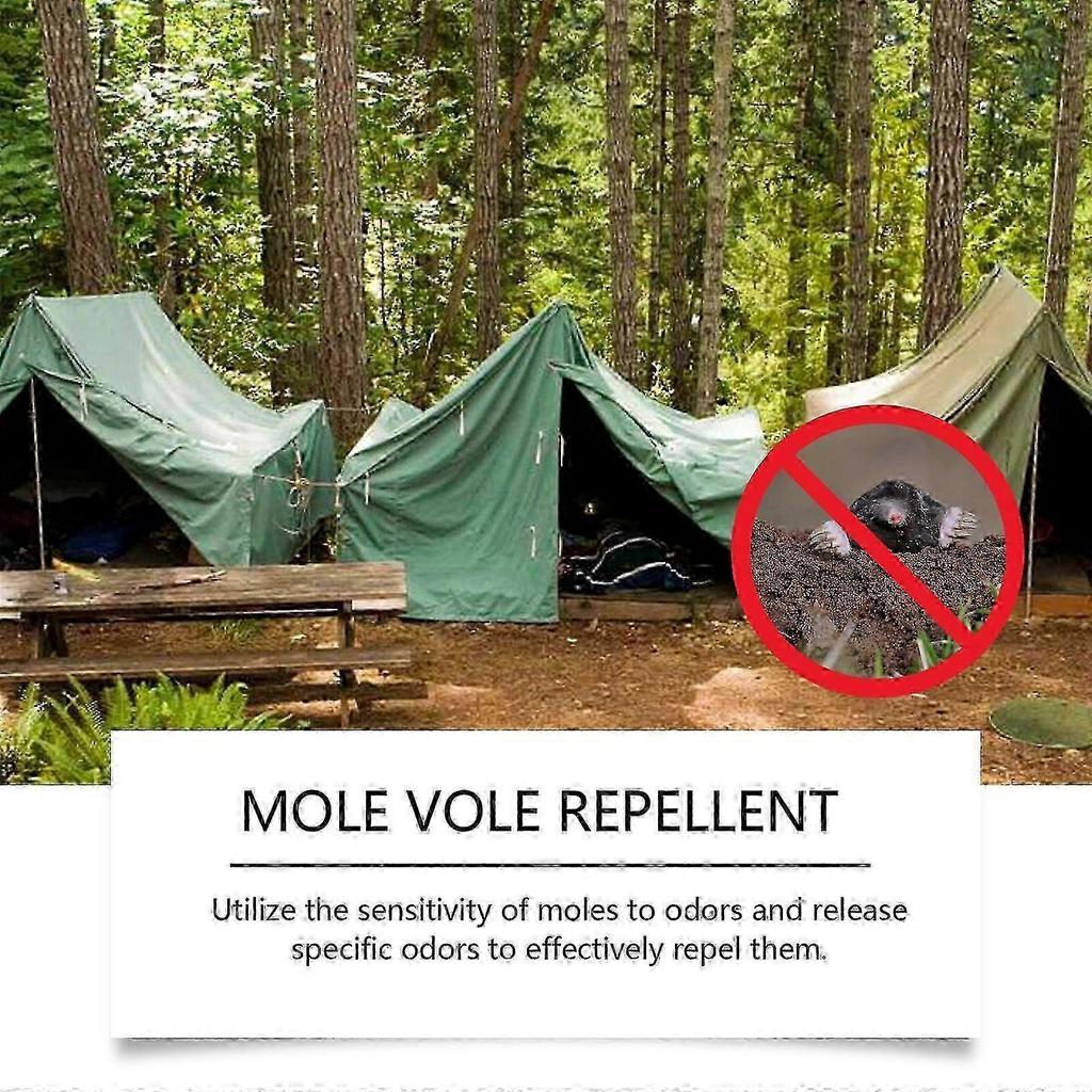 25-26 Mole Repellent - Powerful Vole Gopher Groundhog Rodent Repellant for Outdoor Lawn Garden Yard - Safe and Effective Gopher Mole Deterrent, Armadi