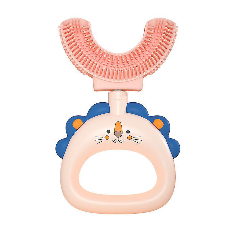 Manual Baby U-shaped Toothbrush 360 Oral Cleaning Massage Soft Brush Head Food Grade Silicone Toothbrush