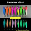 Luminous Artificial Squid Hook Horizontal Octopus Lures 100mm 9g Wood Shrimp Cuttlefish Hard Bait for Octopus & Cuttlefish
