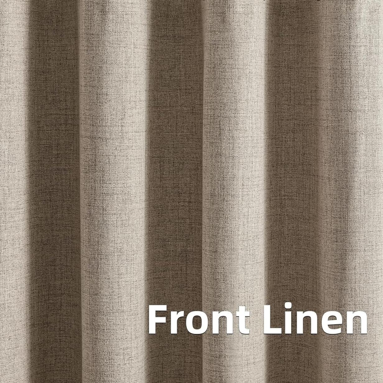 

350 см высота индивидуальный заказ 100% затемняющие шторы для гостиной шторы для спальни шторы из искусственного льна кухонные шторы W130xH130cm 1piece&Hooks хаки