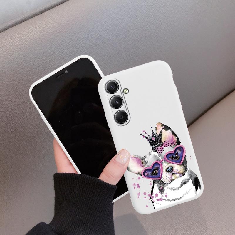 

Милый кот Мягкий силиконовый чехол для iPhone Xiaomi Redmi Note 13 14C 15 Samsung A55 A35 M35 M34 S24 FE S25 Huawei Honor Camera Защитный противоударный чехол Honor 200 Smart белый