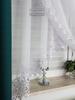 double-layer curtain with guipure lace