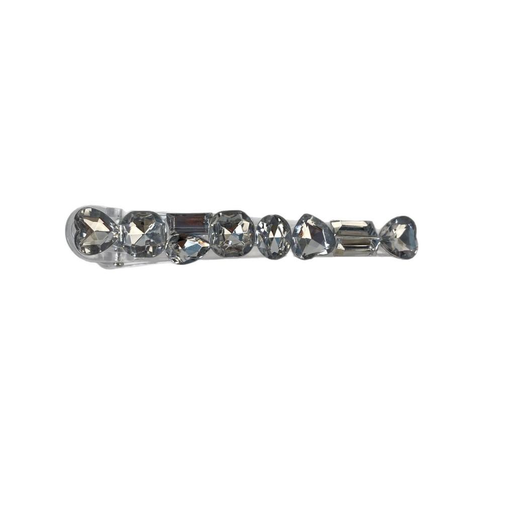Sweet Cool Rhinestone Hair Clip Women Ice Through Temperament Versatile Side Clip Delicate Hair Accessories