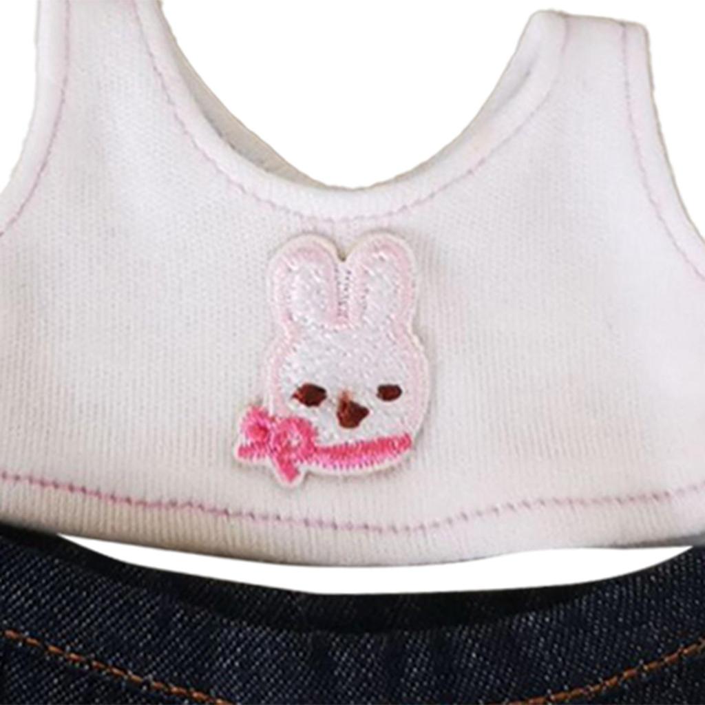 Mini 6 inch Doll Clothes,Doll Outifits Skirts Set,T Shirts Doll Accessories Clothing,Clothing DIY Doll Toy,Girl Doll Clothes