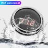 2in Battery Voltage Gauge LED Digital Display IP67 Waterproof Smart Alarm   for Boat Auto