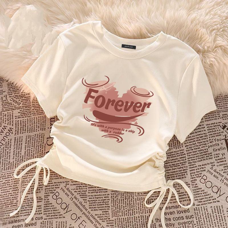 T-shirt tinta unita per bambina, top a maniche corte per bambini, magliette estive per bambini, camicetta per adolescenti, completini per neonati, abbigliamento