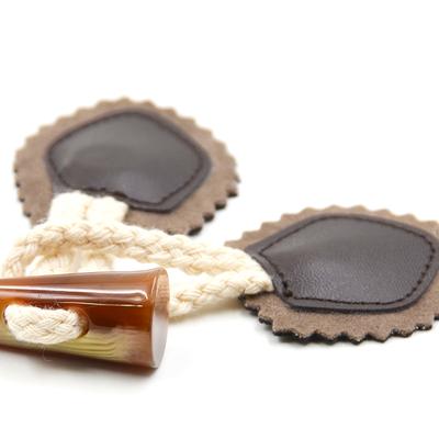 Boutons Corne Haut de Gamme Accessoires DIY Boucle Corde Ceinture Cuir Bouton Manteau Trench-coat Paire Boucle