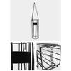 Tennis Carriers Holder Pickup Hoppers Tennis Balls Collector Basket Tennis Pickers Upper Tennis Balls Hoppers Basket