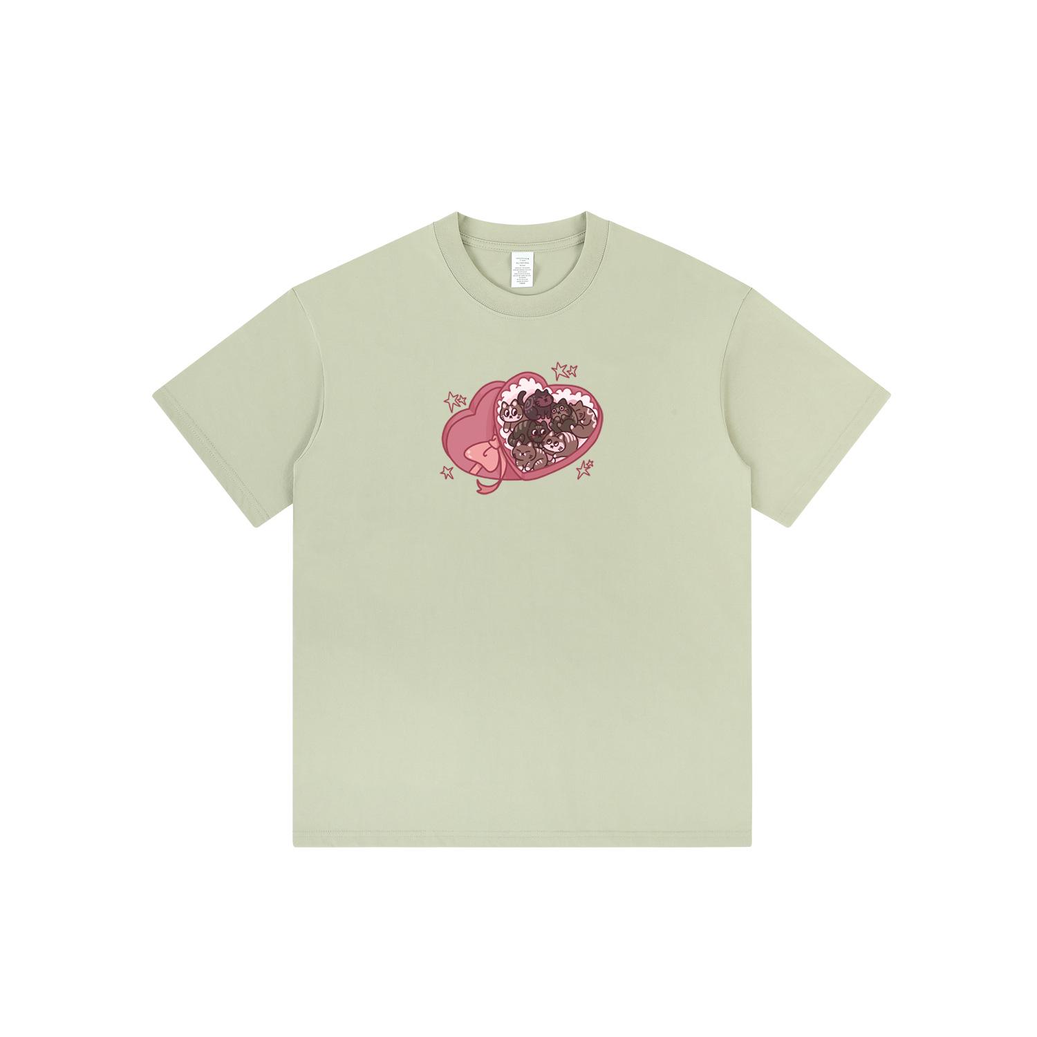 

Женская розовая футболка с приспущенным плечом: Японский милый стиль, Свободный крой, Рукав до локтя, Супер милый и девчачий XL