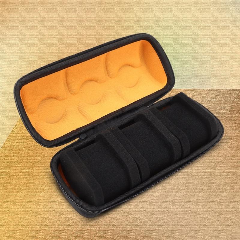 Protective 3 Slot Carrying Case Storage Box for Wristwear Jewelry Watch Small Items Gadgets Organizers Everyday Use Trip