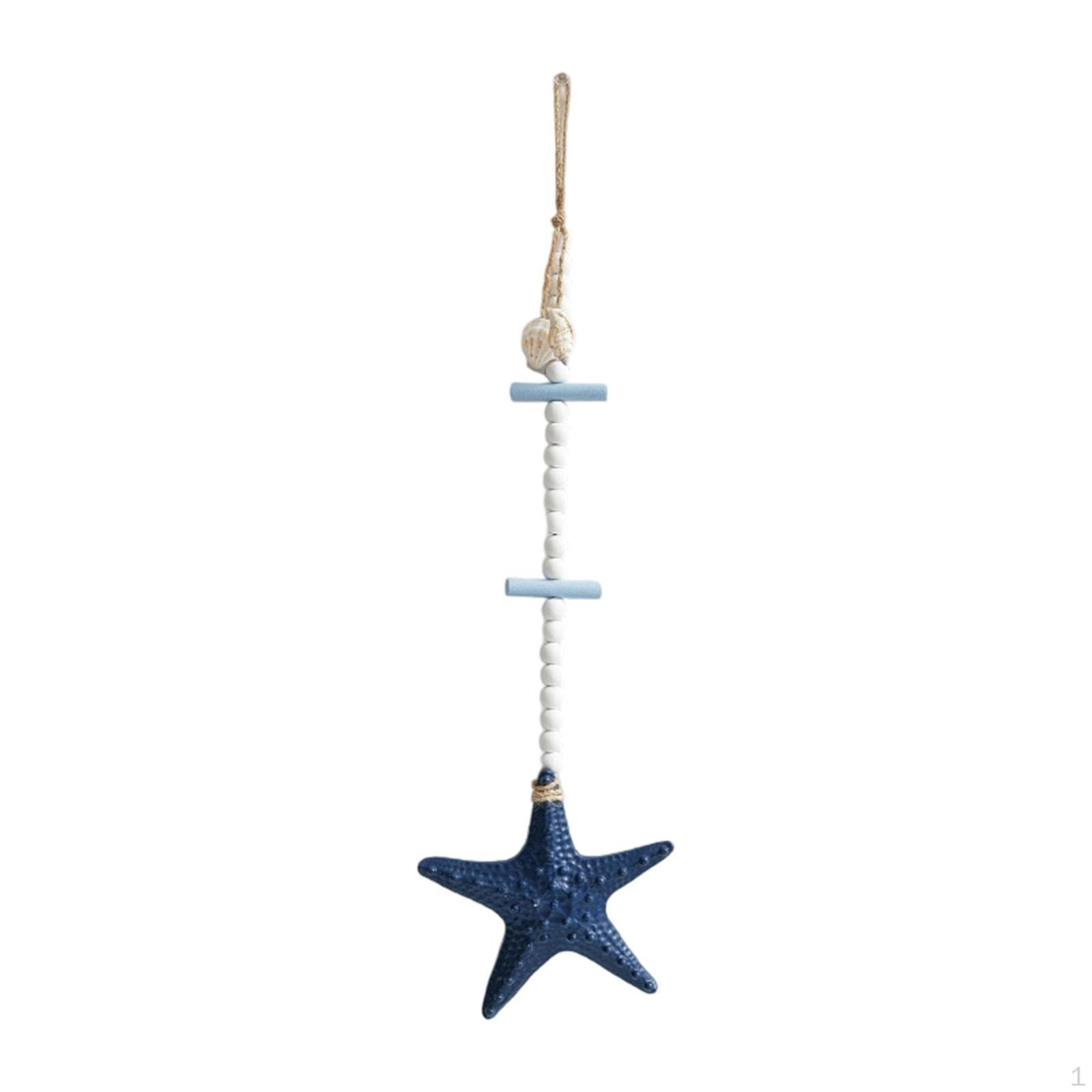 

Coastal Wooden Starfish Wall Art Piece темно-синього кольору