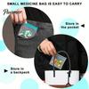Lightweight Pill Container Slide Lock Medicine Bags, Reusable EVA Pouch, Waterproof Portable Travel Bag Pills Small Items Storage Bag, for And