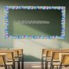 3-inch Wide Border for Bulletin Boards, Suitable Library, Home, Party, Living Room, Classroom,