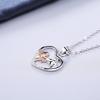 Heart Girls with Horse Pendant Necklaces Rose Gold Charm Necklace Jewellry