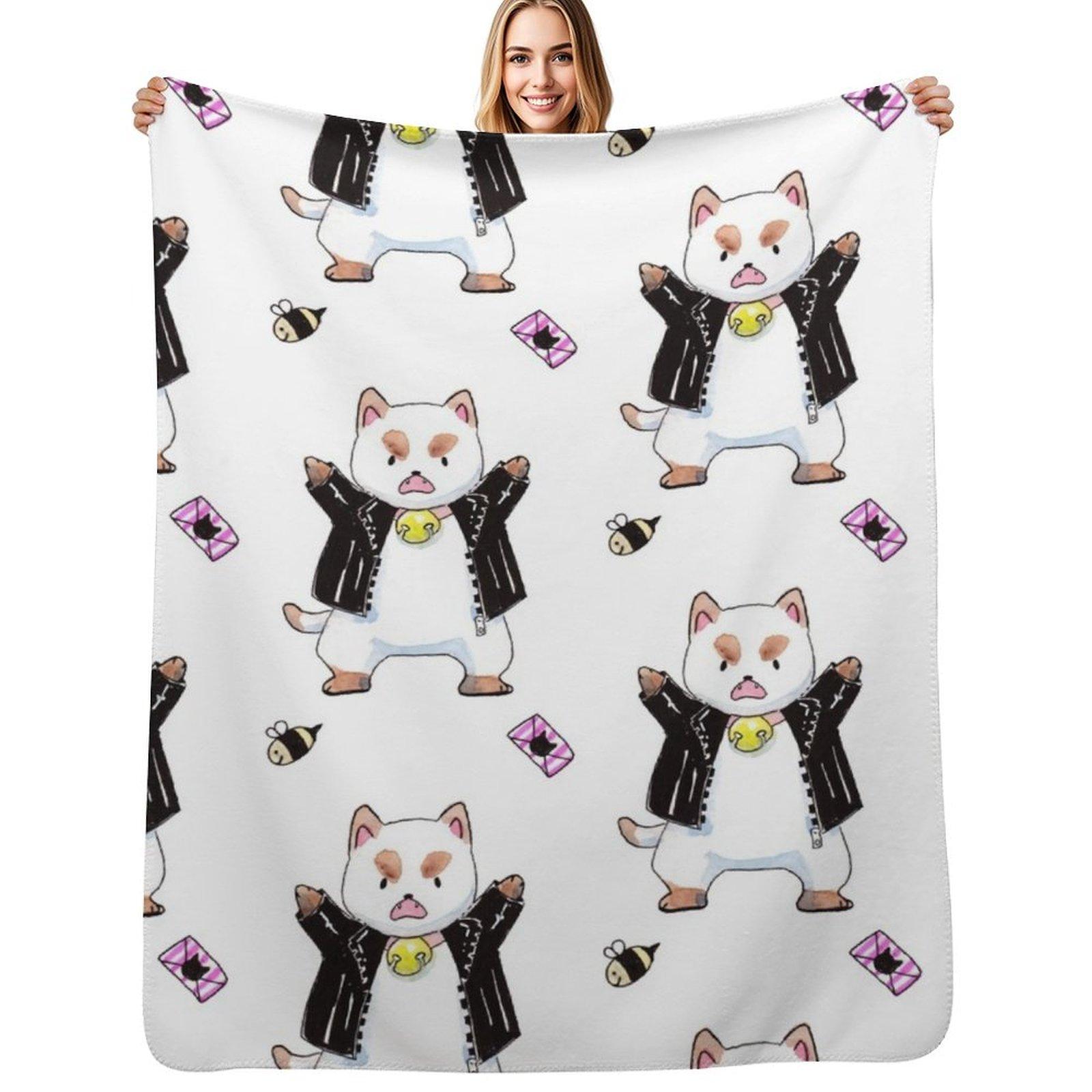 I am a tough guy Throw Blanket Soft Solid Color Blanket for Couch Bed 75x100cm